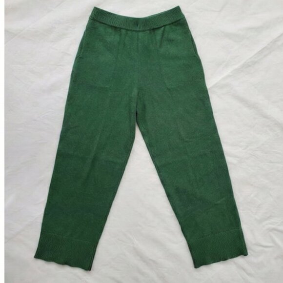 NWT Free People Size S Emerald Knit Set Tie-Front Cardigan Wide-Leg Lounge Boho - Picture 6 of 8